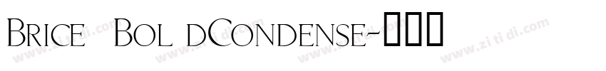 Brice  Bol dCondense字体转换